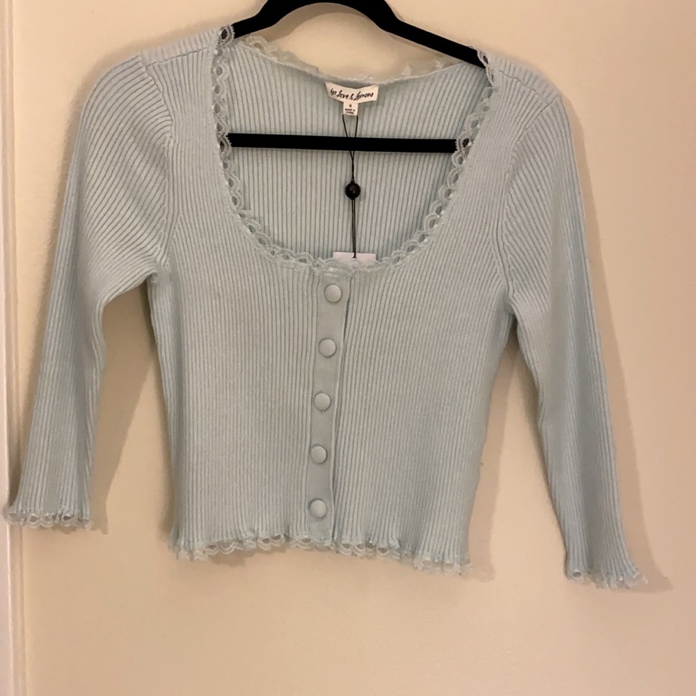 For Love and Lemons Babydoll Lace Top